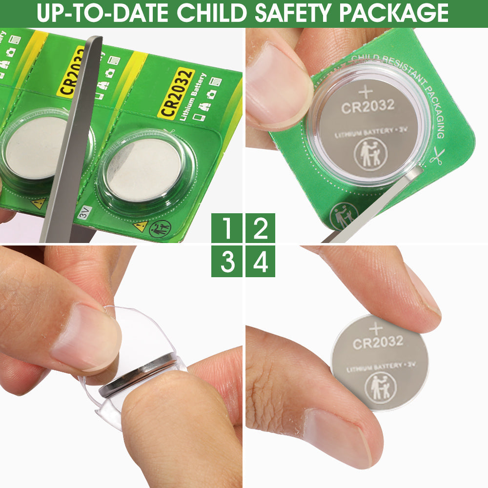 CR2025 3V Lithium Button Coin Cell Battery Packaging Instructions- Eastlakes Electronics